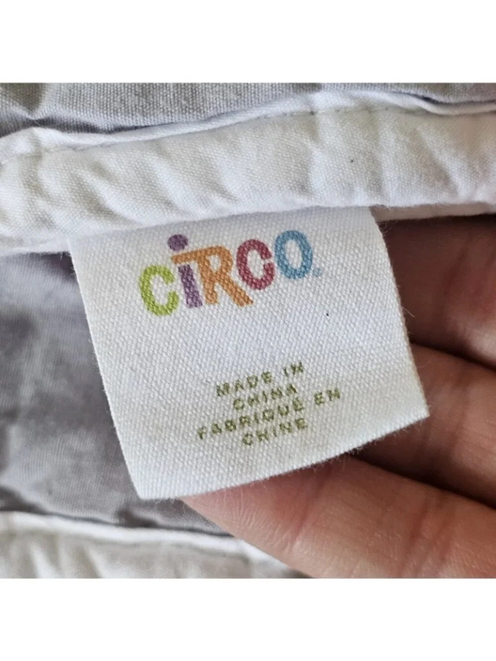 Circo Baby Blanket I Love You Gray White Quilted Polka Dot Cotton Target‎ 2015